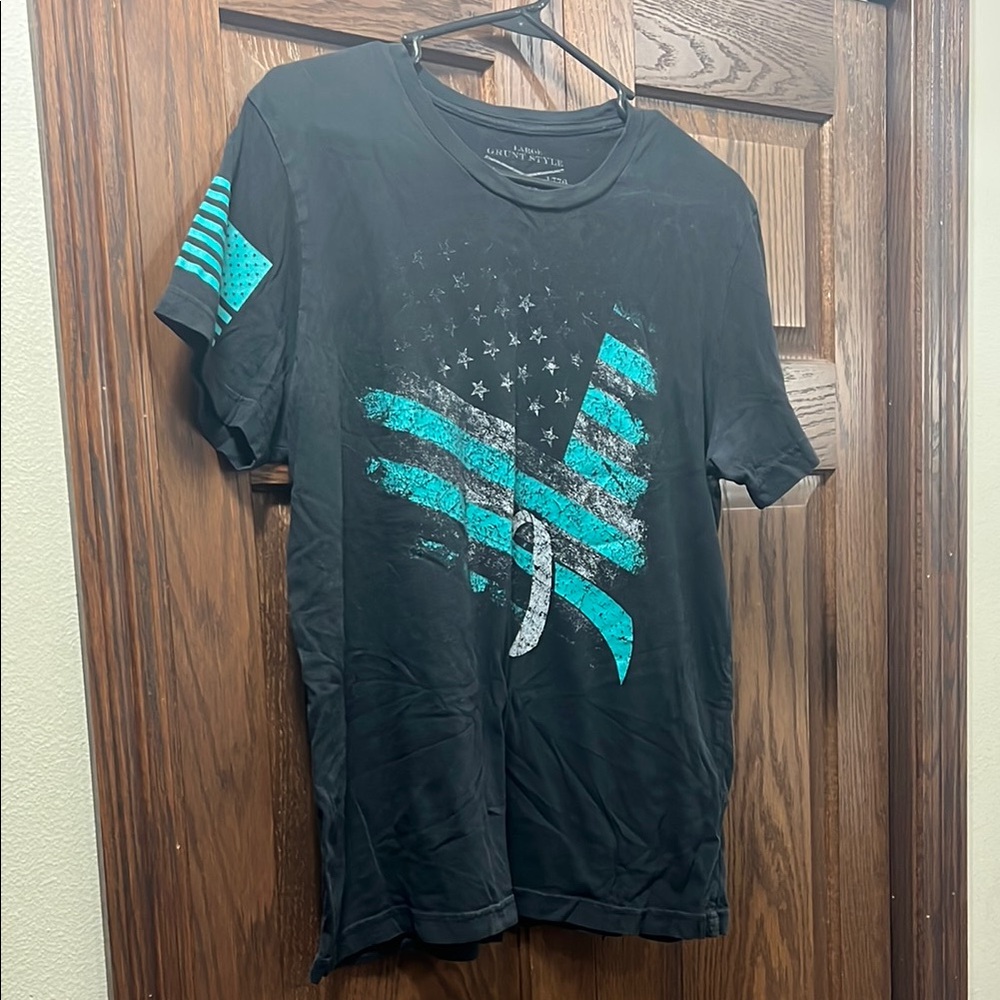 Grunt Style Black and Blue Short Sleeve Tees